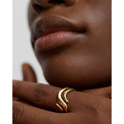 Gold Vermeil Swirl Wrap Ring