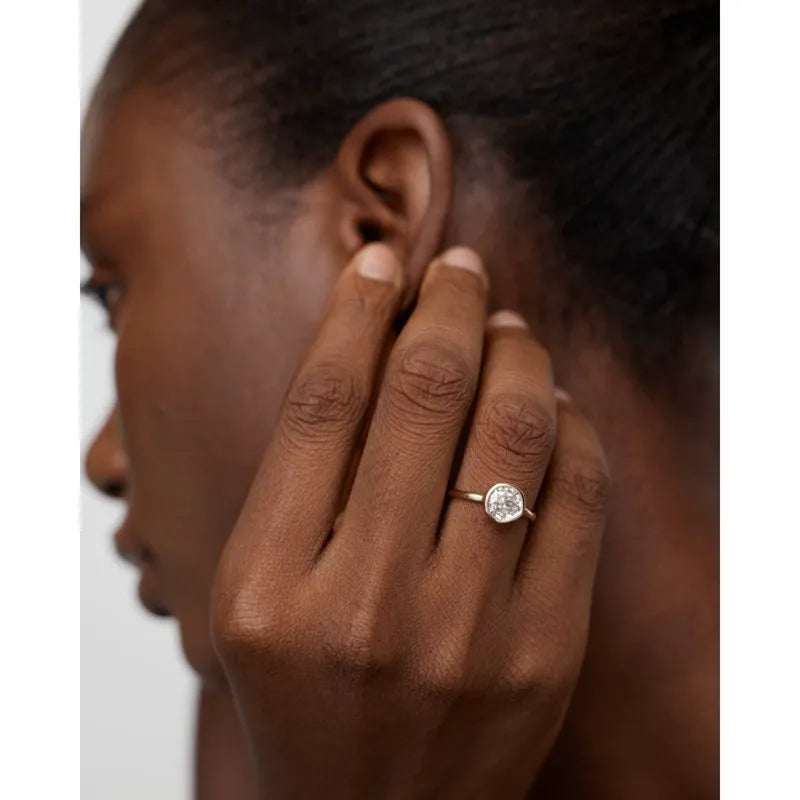 Gold 1ct MV Siren™ Solitaire Diamond Ring - Lab Grown Diamond
