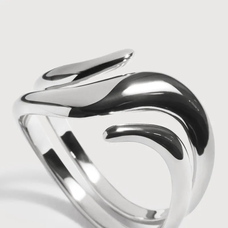 Sterling Silver Swirl Wrap Ring