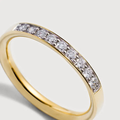 Gold Vermeil Essential Pavé Diamond Ring - Lab Grown Diamond