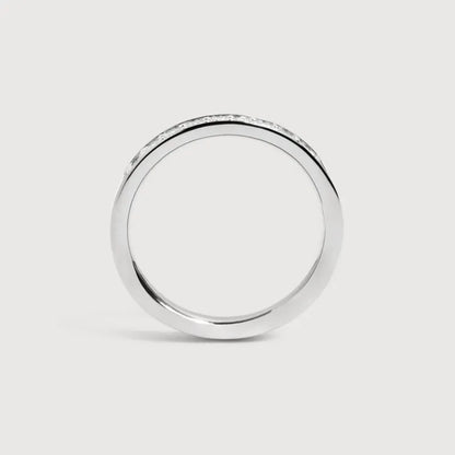 Sterling Silver Essential Pavé Diamond Ring - Lab Grown Diamond