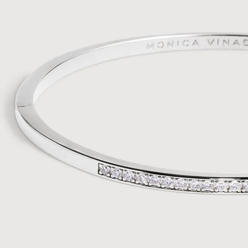 Sterling Silver Essential Diamond Bangle - Lab Grown Diamond