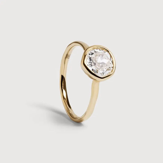 Gold 1ct MV Siren™ Solitaire Diamond Ring - Lab Grown Diamond