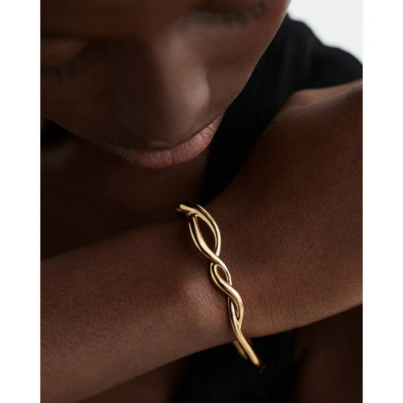 Gold Vermeil Ochre Bangle