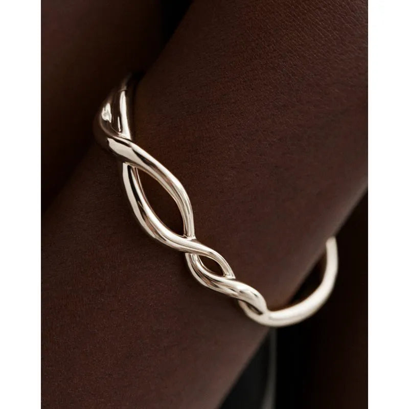 Sterling Silver Ochre Bangle