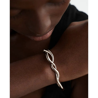 Sterling Silver Ochre Bangle
