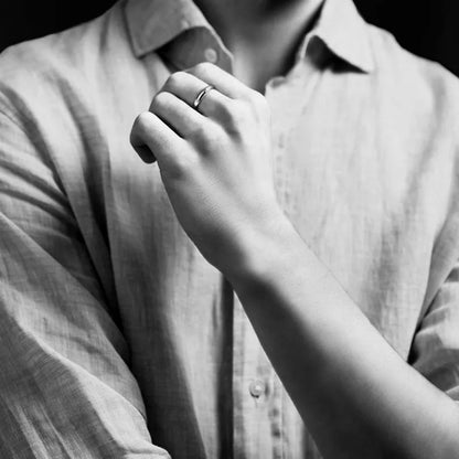 Sterling Silver Havana Thin Ring