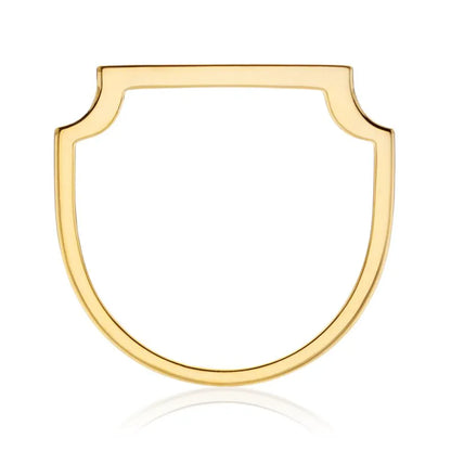Gold Vermeil Signature Diamond Ring - Diamond