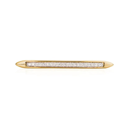 Gold Vermeil Skinny Stacking Ring - Diamond