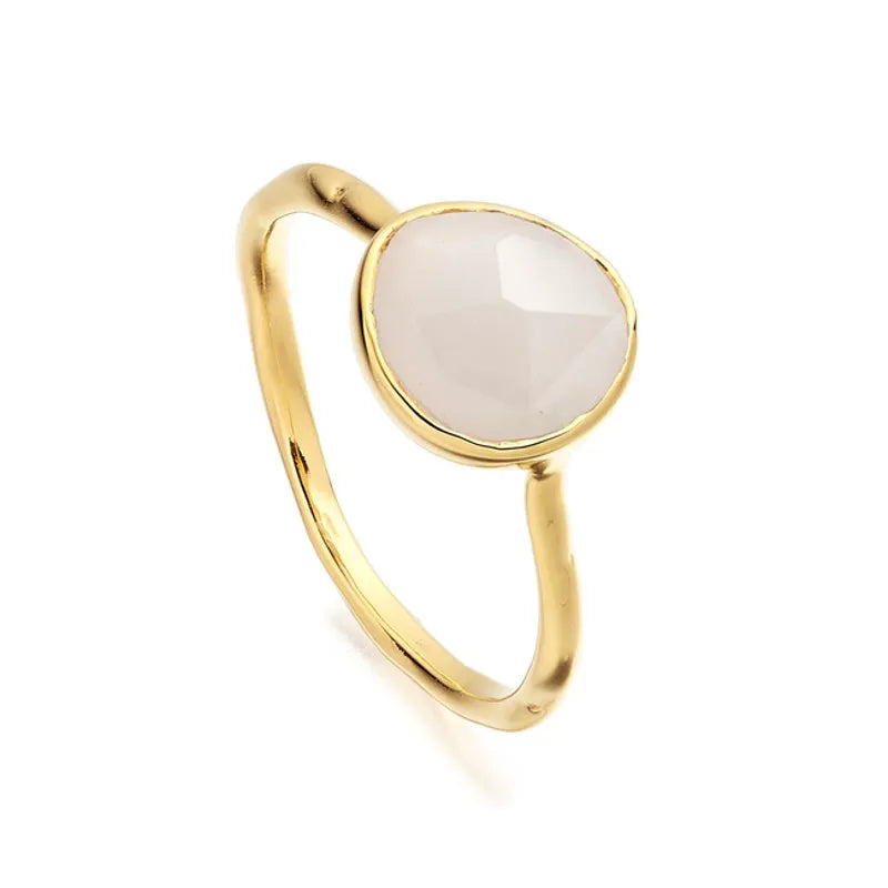 Gold Vermeil MV Siren™ Gemstone Ring - Moonstone